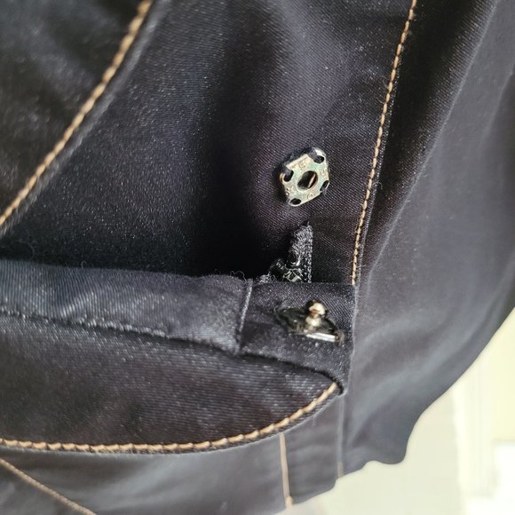 SOLD - Vintage Parasuco Dark Wash Jean Jacket US 10 - Picture 10 of 14